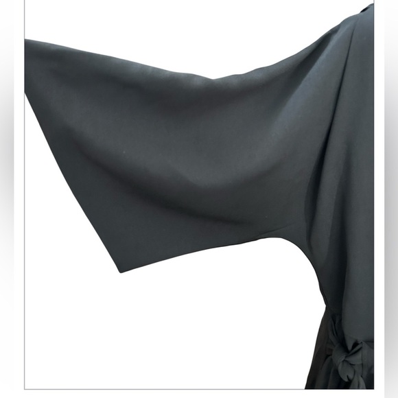 ASOS Design Black Cowl Neck Wrap Tie Maxi Dress Size 8 Elegant Evening Sexy - Picture 9 of 13